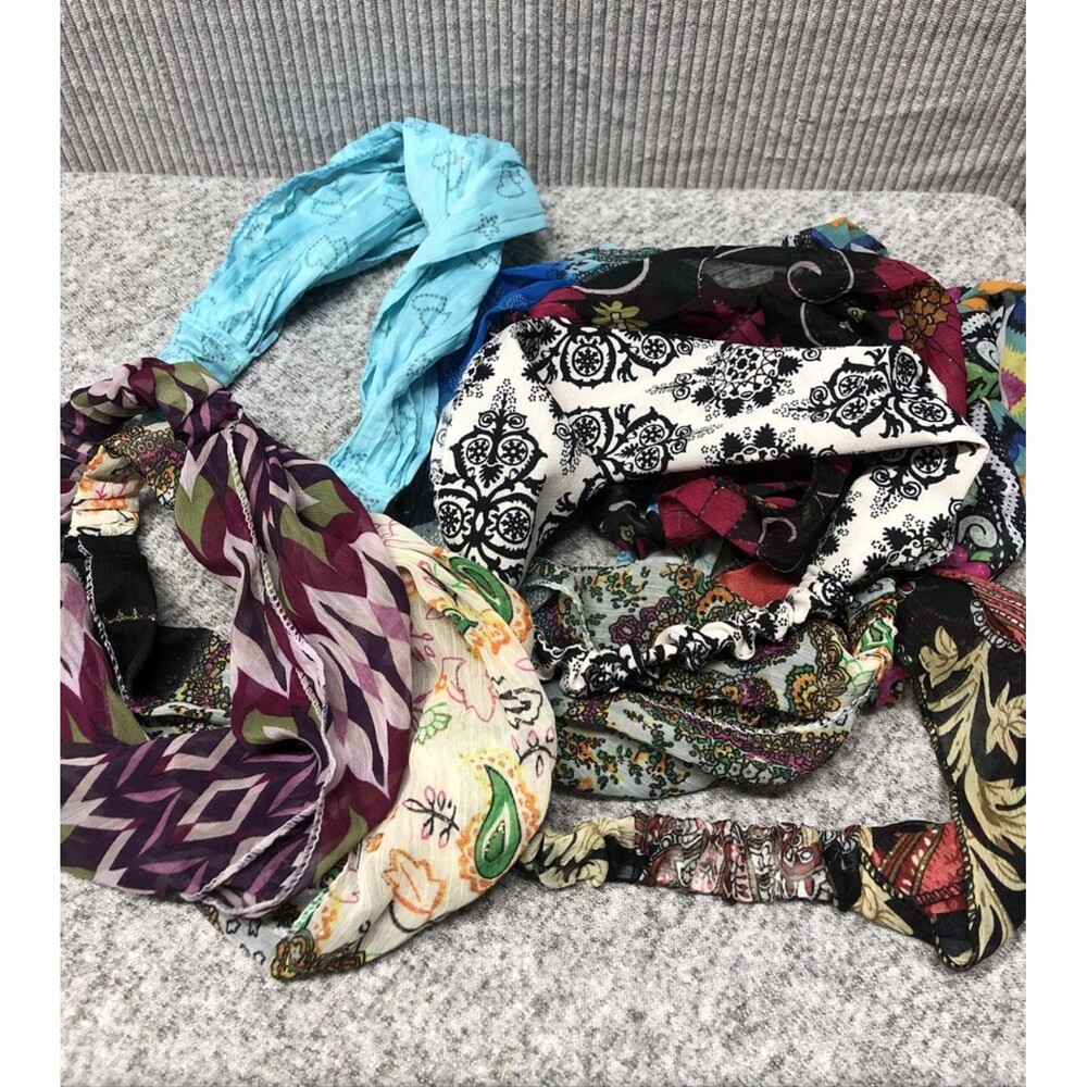 Lot of 9 Headbands Variety Colors Style Designs